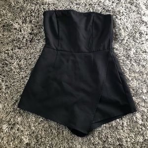 Strapless Skort Romper